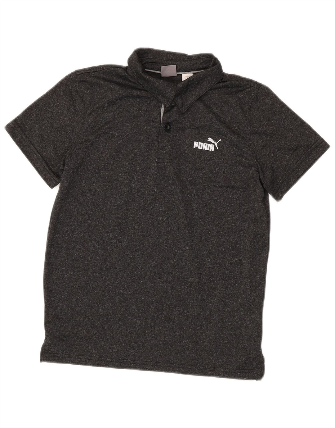 Puma Boys Polo Shirt 10-11 år Medium Grey Flecked Polyester