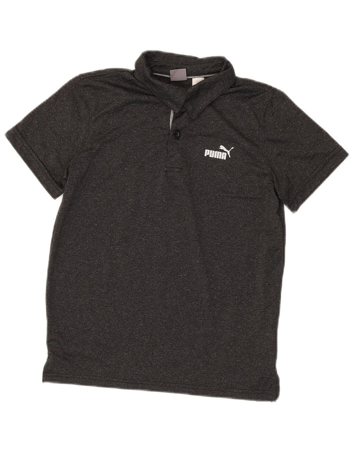 Puma Boys Polo Shirt 10-11 år Medium Grey Flecked Polyester