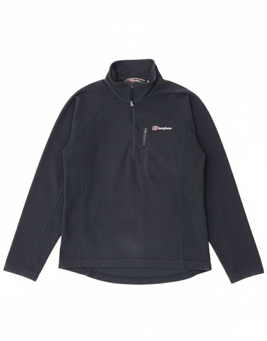Berghaus Fleece Jumper med lynlås til mænd, lille marineblå polyester