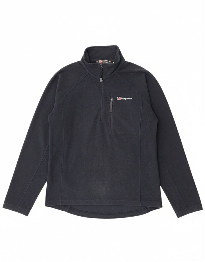 Berghaus Fleece Jumper med lynlås til mænd, lille marineblå polyester