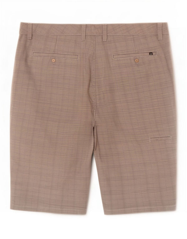 Hurley Herre Cargo Shorts W40 XL Grå ternet polyester