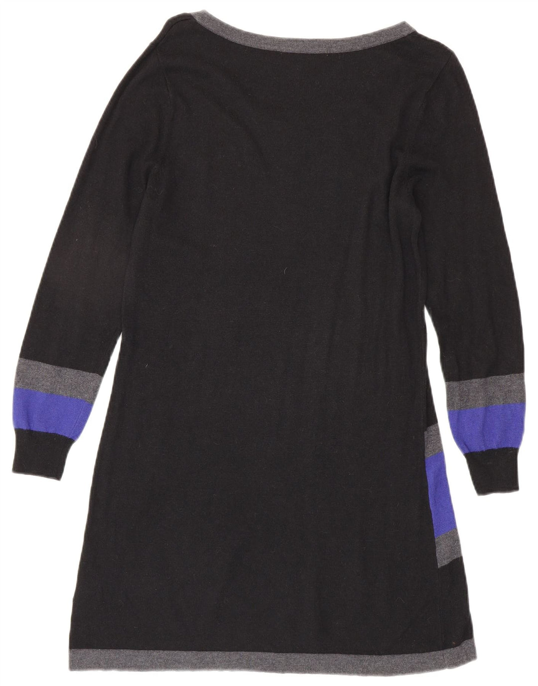 Marks & Spencer Dame Jumper Dress UK 14 Medium Sort Colourblock Viscose