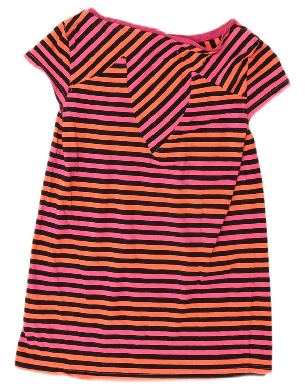 Adidas Dame Bluse Top IT 44 Medium Pink Stribet Bomuld