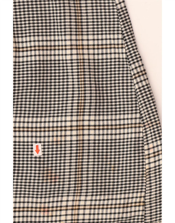 Zara Girls Pullover Shirt Dress 13-14 Years Grey Gingham Cotton