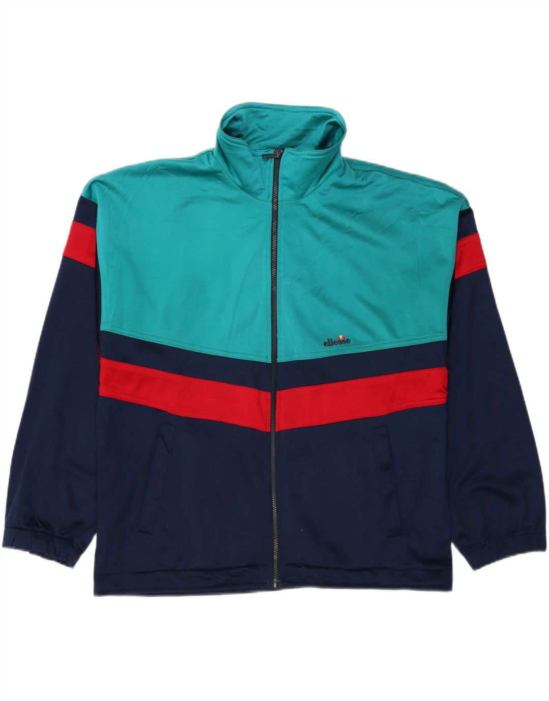 ELLESSE Træningsdragt til mænd Topjakke Medium Navy Blue Colourblock