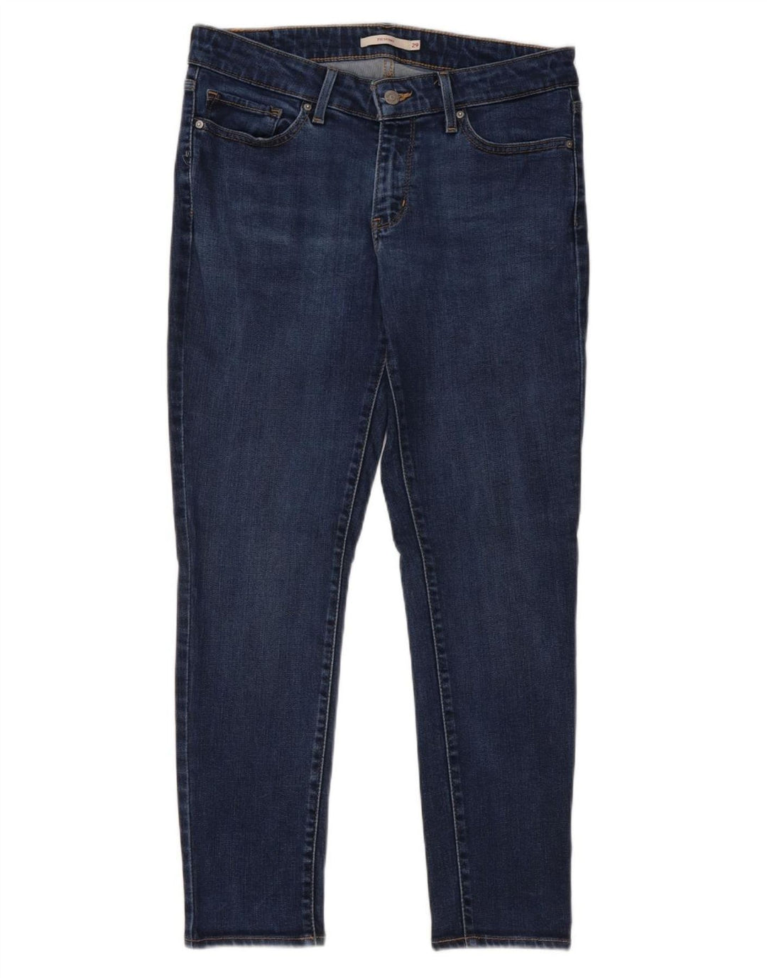 LEVI'S Dame 711 Skinny Jeans W29 L30 Blå Lyocell