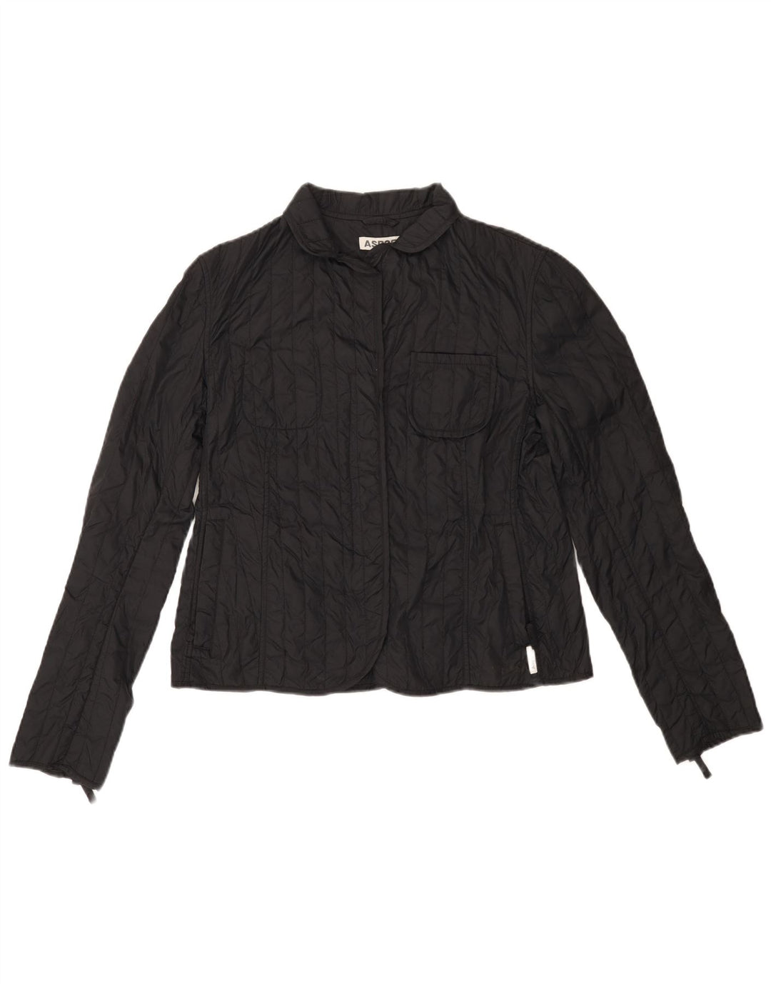 ASPESI polstret jakke til kvinder UK 18 XL Sort polyamid