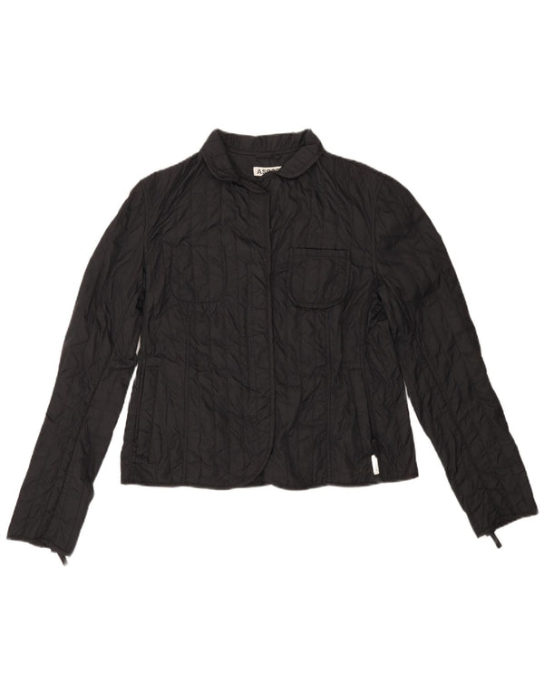 ASPESI polstret jakke til kvinder UK 18 XL Sort polyamid