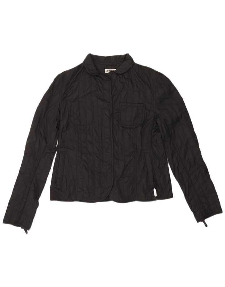 ASPESI polstret jakke til kvinder UK 18 XL Sort polyamid