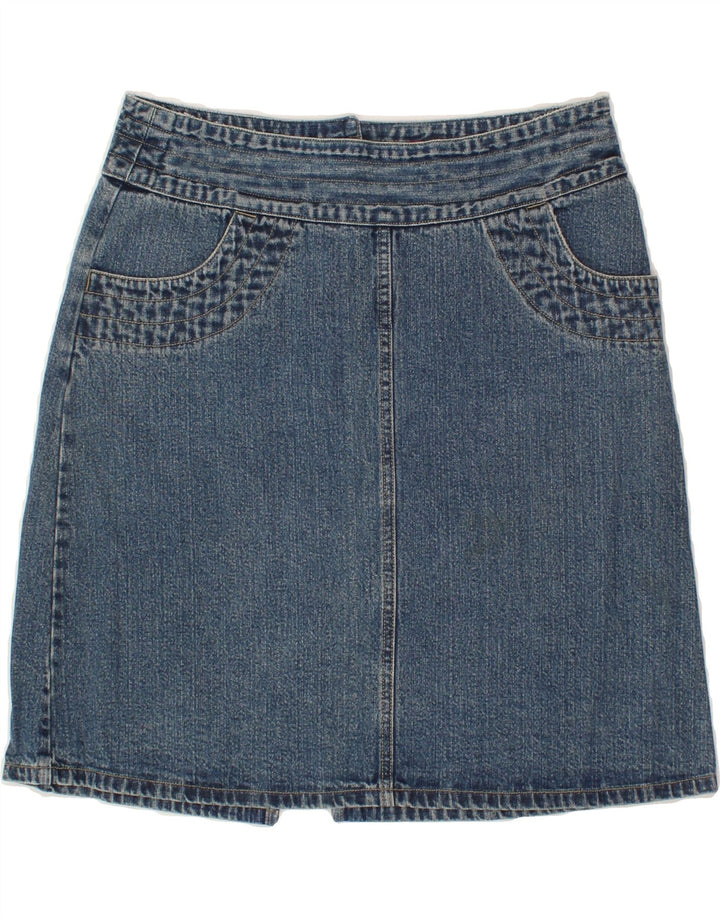 MOSSIMO Womens Denim Skirt US 7 Medium W32  Blue Cotton Vintage Mossimo and Second-Hand Mossimo from Messina Hembry 