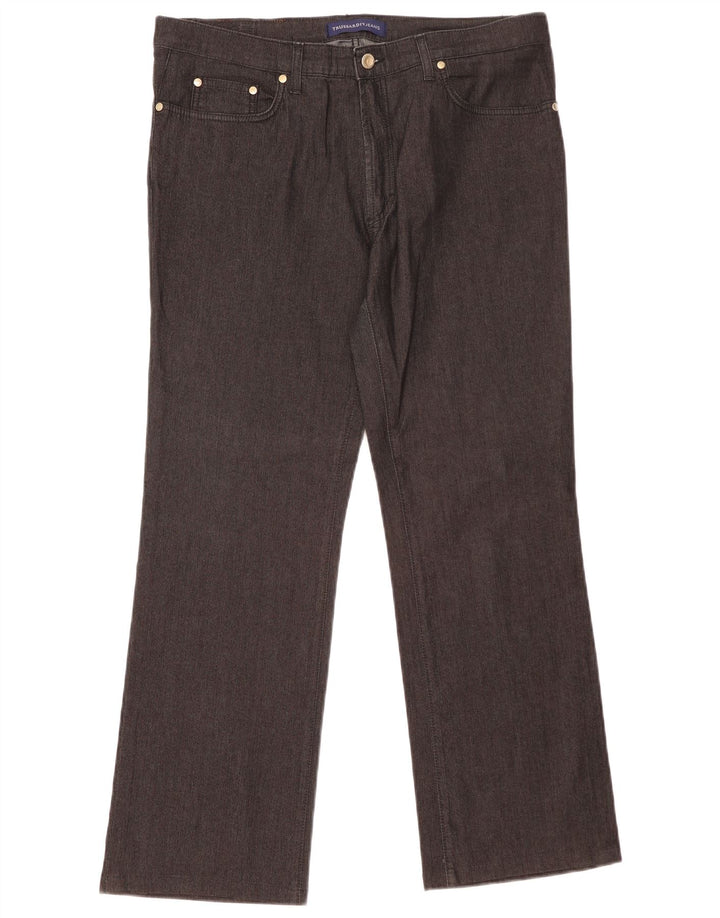 Trussardi Dame Bootcut Jeans W34 L29 Sort Bomuld
