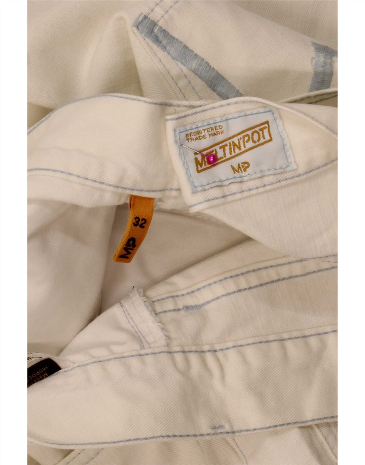 Meltin' Pot Straight Jeans til mænd W32 L33 Hvid