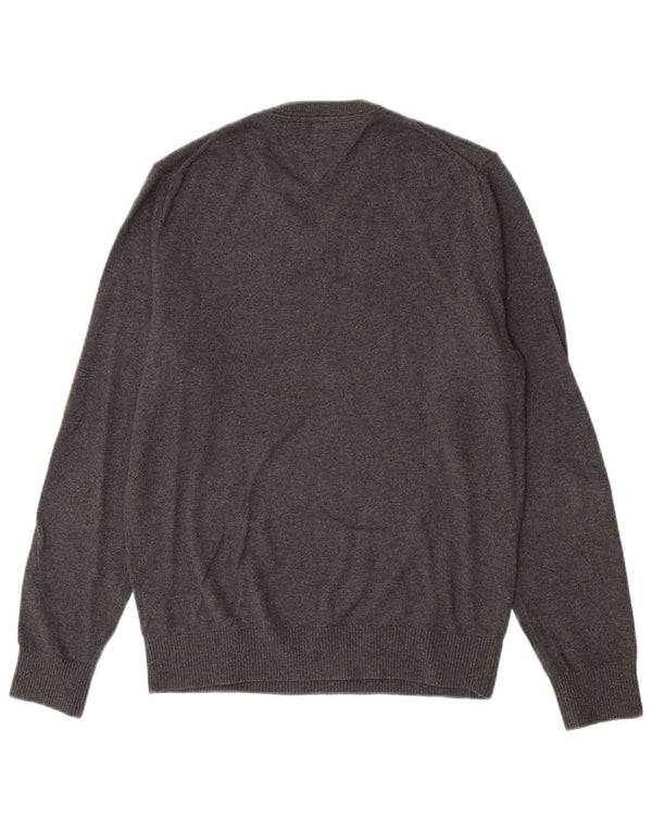 Tommy Hilfiger Herre V-hals sweater lille grå bomuld
