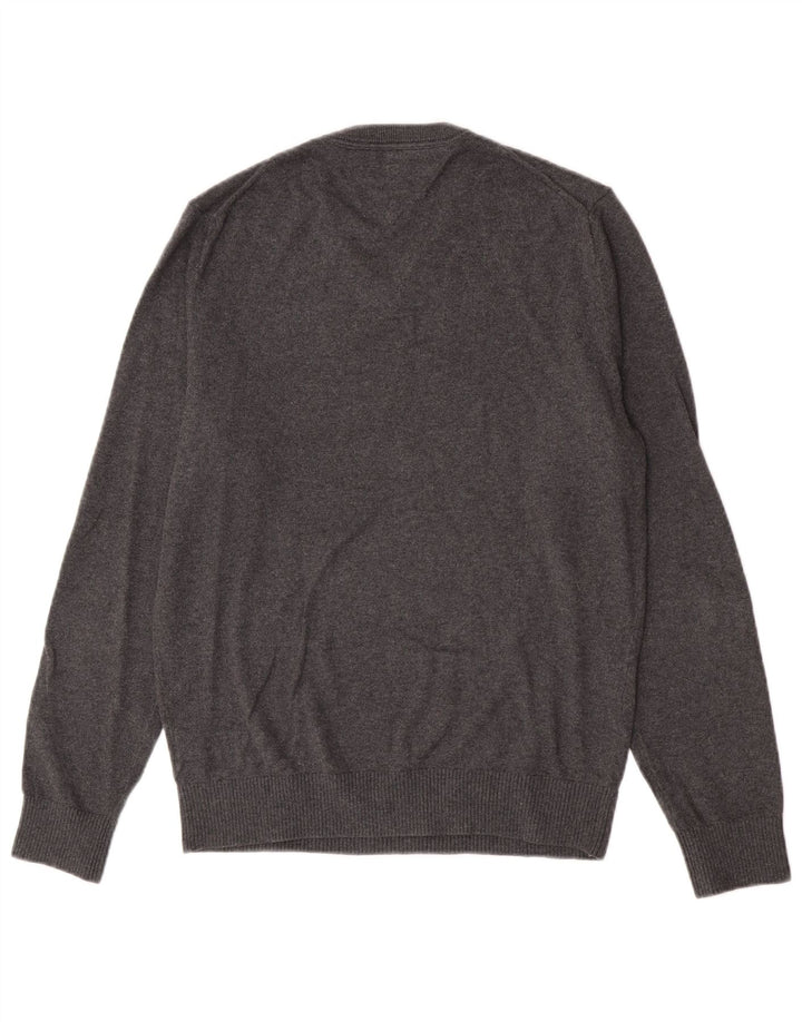Tommy Hilfiger Herre V-hals sweater lille grå bomuld