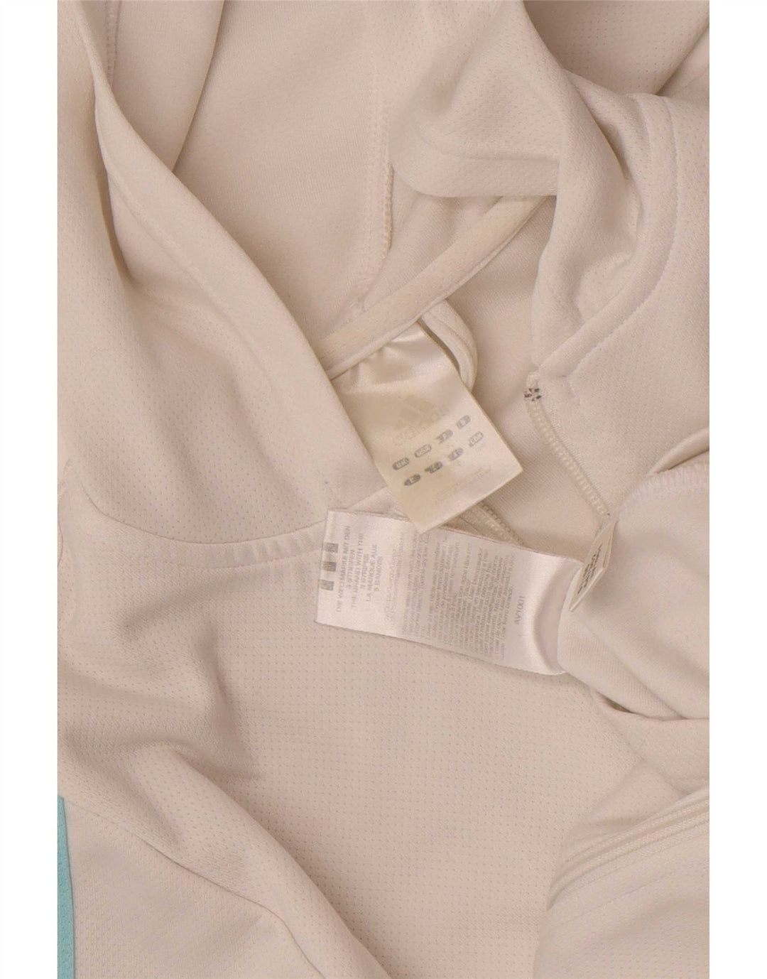Adidas Dame Hættetrøje Sweater UK 12 Medium White Polyester