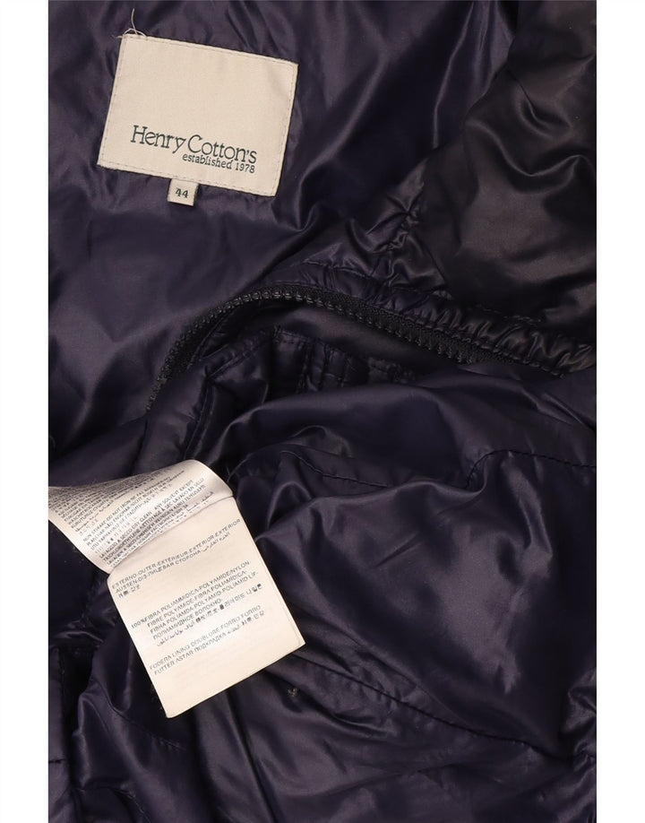 Henry Cottons polstret jakke til kvinder IT 44 Medium Navyblå polyamid