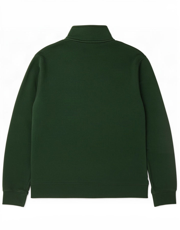 Nike Sweatshirt med lynlås til mænd, lille grøn bomuld