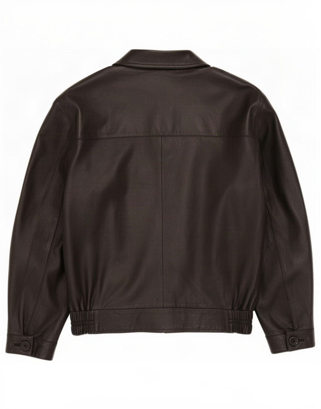 Vintage herre læderjakke IT 52 XL Sort