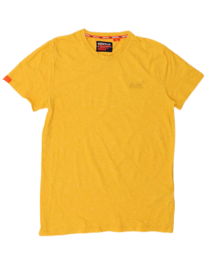 Superdry Herre T-shirt Top Medium Gul Bomuld