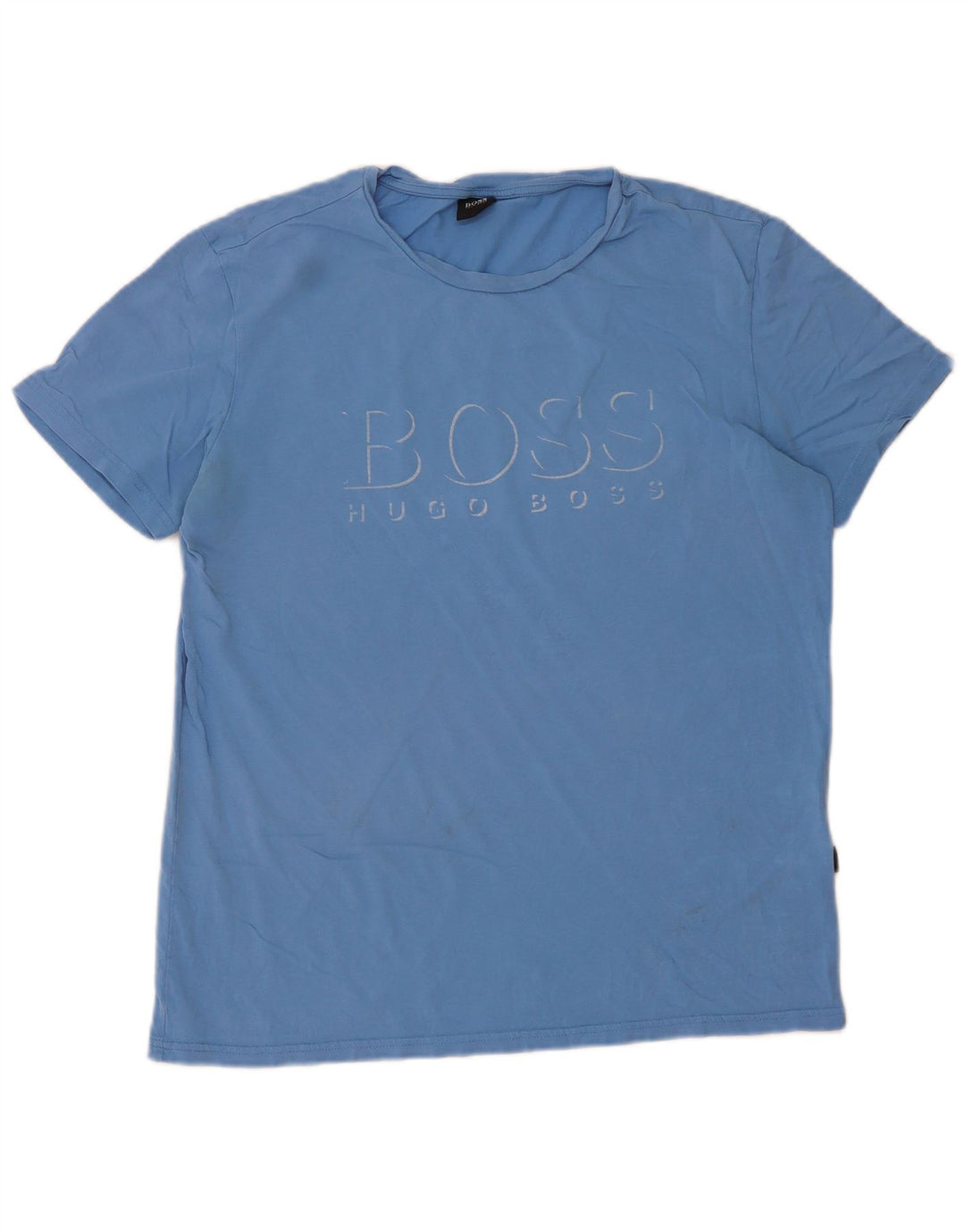 Hugo Boss Herre Grafisk T-Shirt Top Stor Blå Bomuld