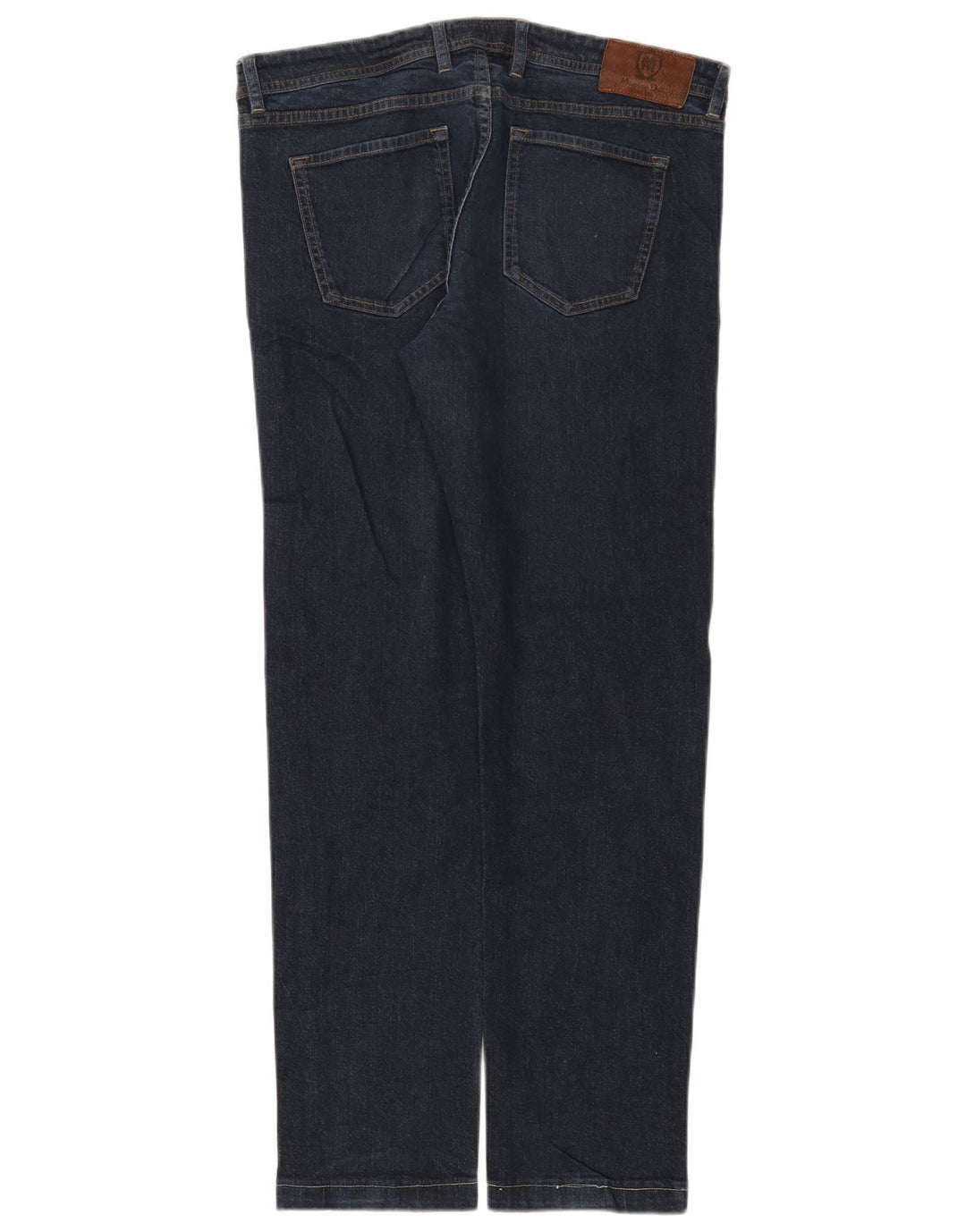 Massimo Dutti Dame Straight Jeans EU 44 Large W34 L29 Navy Blue