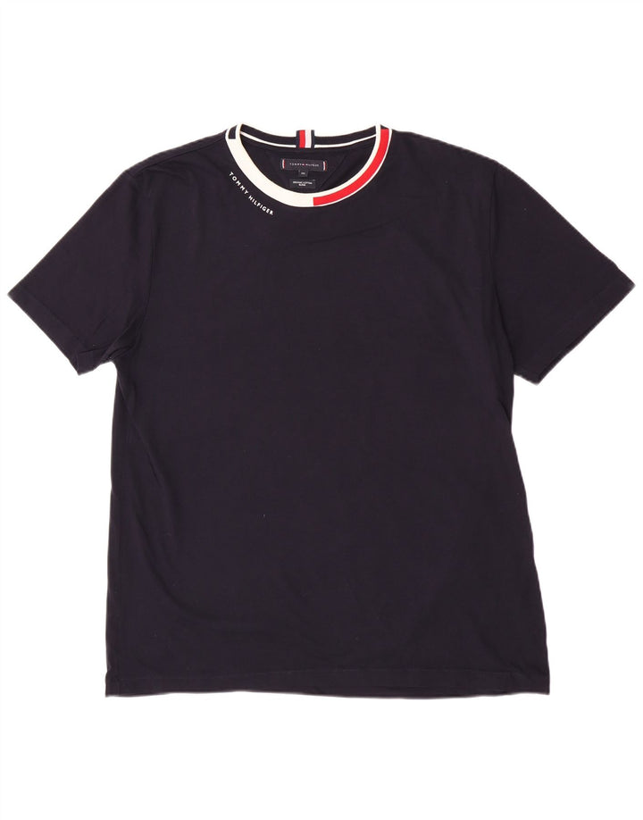 Tommy Hilfiger Herre T-Shirt Top 2XL Navy Blue