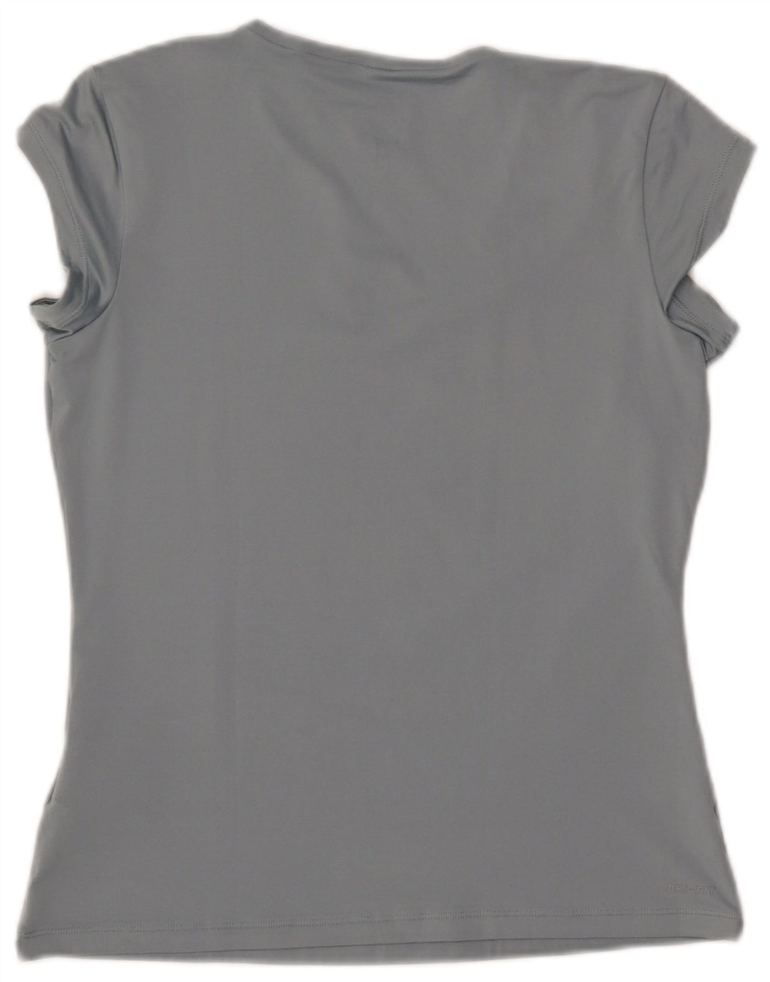 NIKE Dame Dri Fit T-Shirt Top UK 14 Stor Blå Polyester