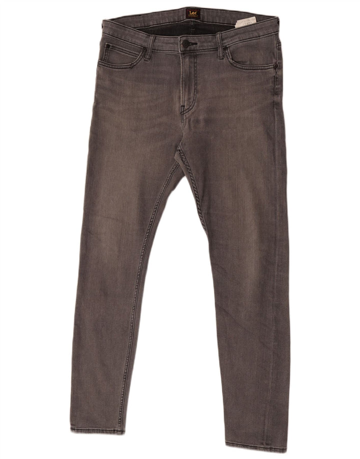 Lee Herre Malone Skinny Jeans W34 L32 Grå Bomuld