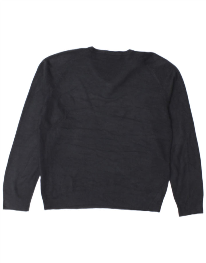 Marks & Spencer Herre Blue Harbor V-hals sweater lille marineblå