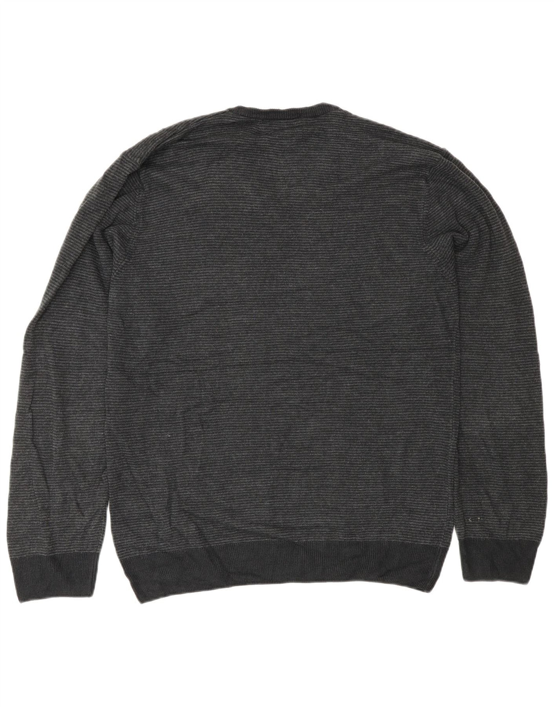 Marks & Spencer Herre V-hals sweater Stor grå stribet klassisk