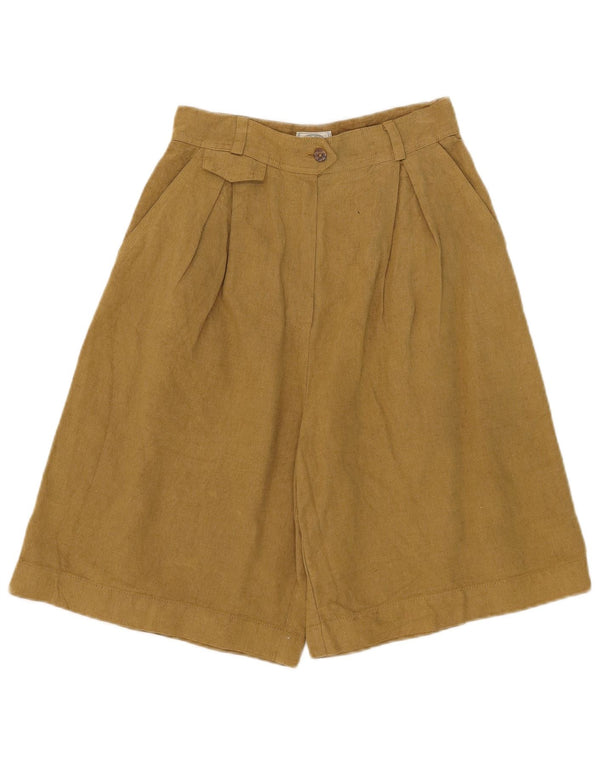 Newpenny Womens High Waist Cullotes Chino Shorts IT 42 Medium W26 Beige
