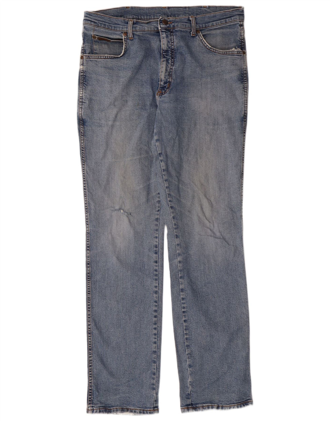 Wrangler Straight Jeans til mænd W36 L34 Blue Cotton Classic