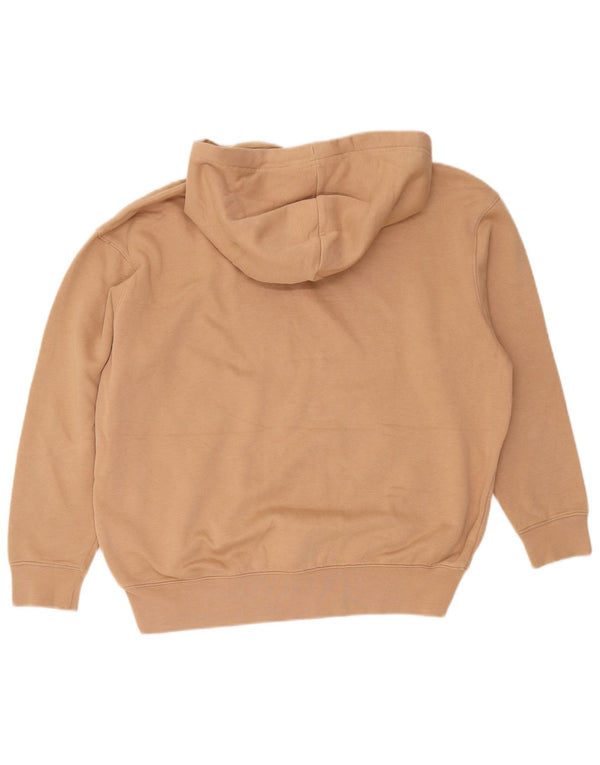 Nike oversized hættetrøjetrøje til kvinder UK 6 XS Beige Bomuld