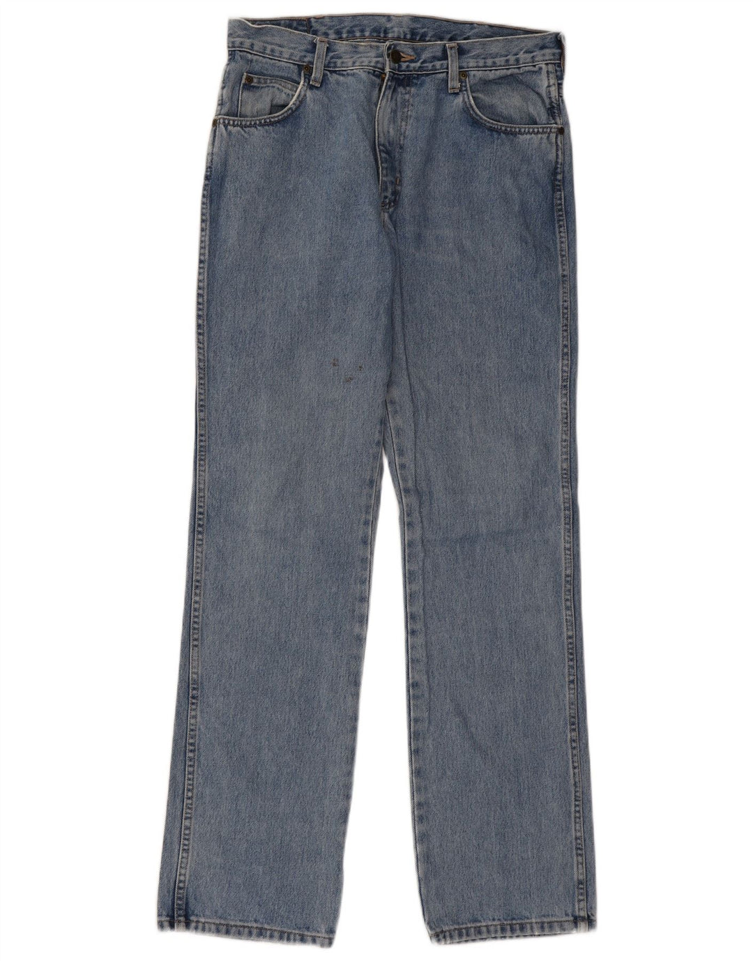 Wrangler Herre Regular Fit Straight Jeans W32 L32 Blå Bomuld