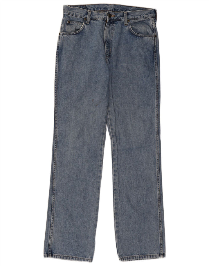 Wrangler Herre Regular Fit Straight Jeans W32 L32 Blå Bomuld