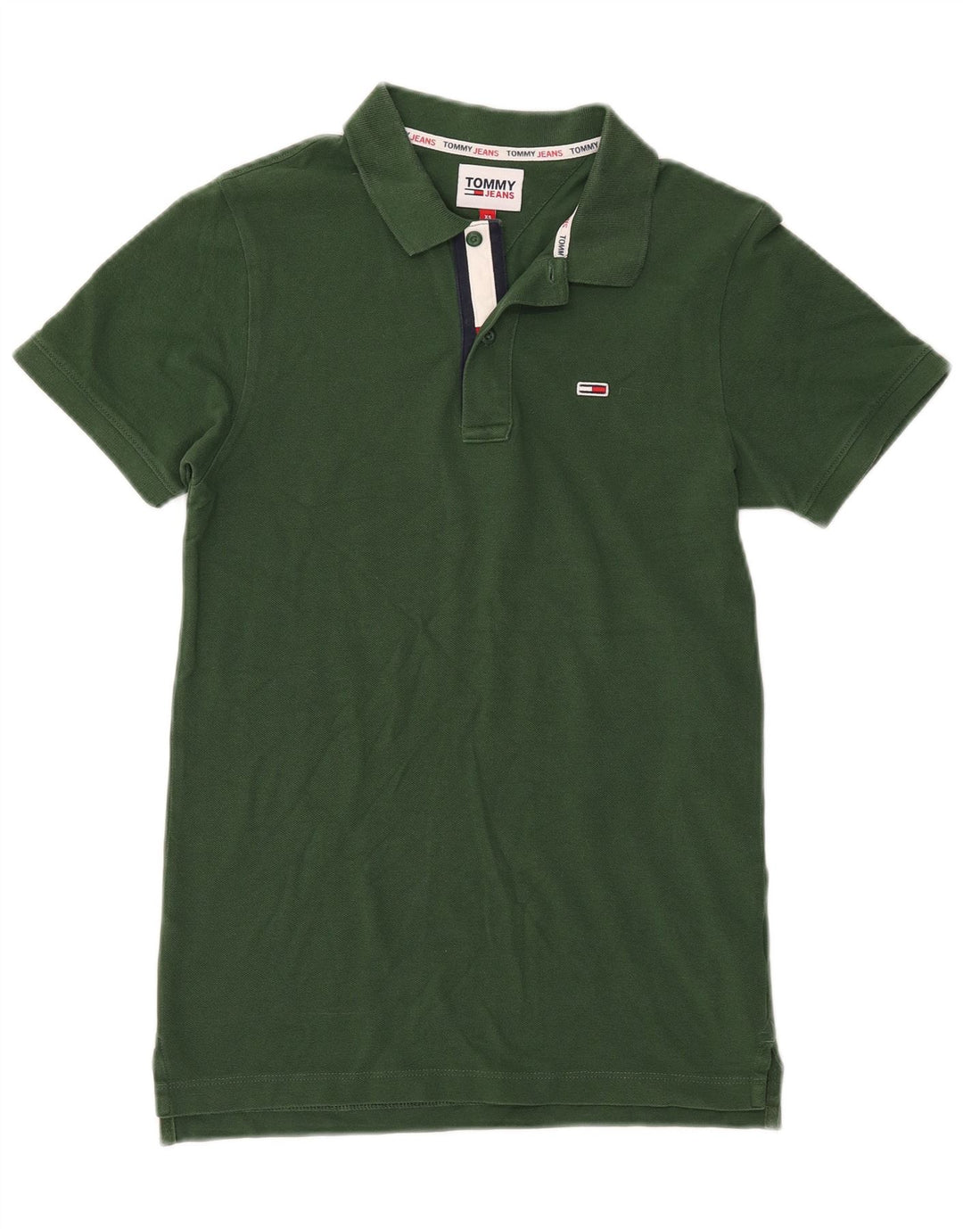 Tommy Hilfiger Herre poloshirt XS Grøn bomuld