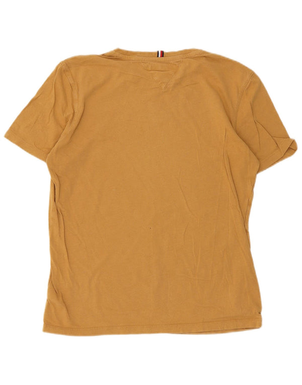 Tommy Hilfiger drenge grafisk t-shirt top 15-16 år gul bomuld