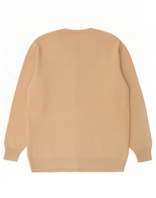 Marks & Spencer Dame Cardigan Sweater UK 20 2XL Beige Bomuld