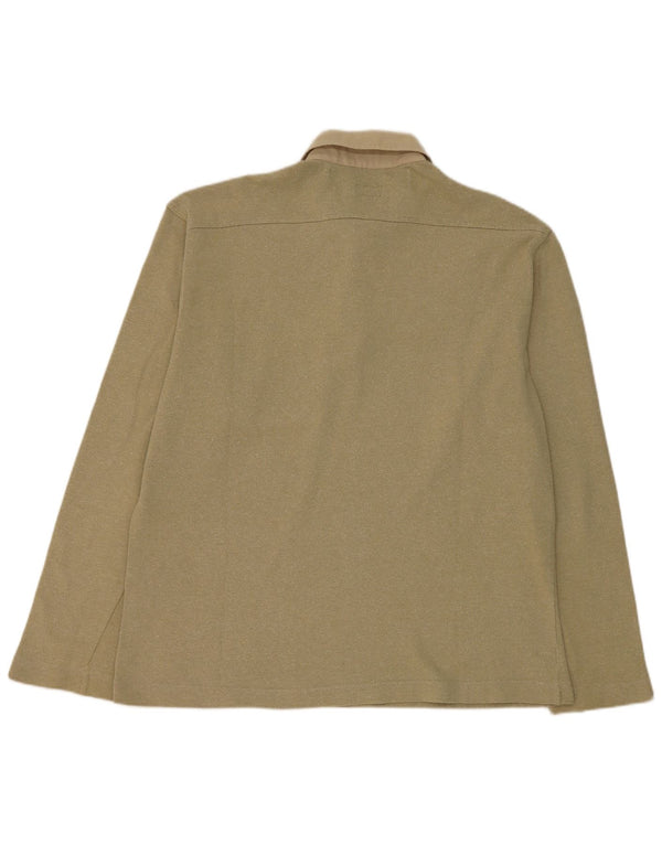 Stefanel Langærmet Rugby Polo Shirt 2XL Khaki Bomuld