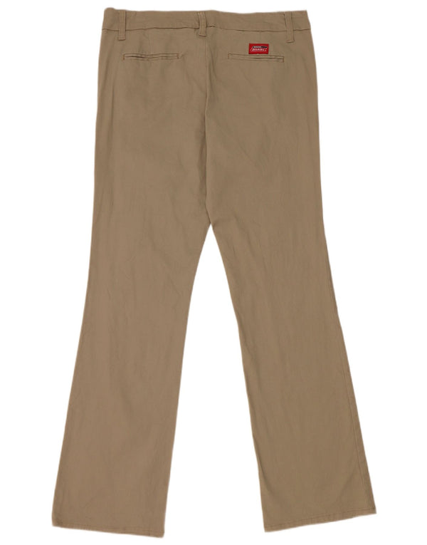 Dickies Dame Bootcut Casual Bukser US 13 Large W32 L31 Beige Bomuld