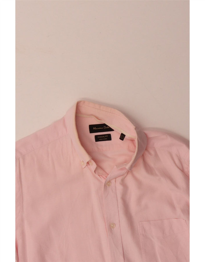 MASSIMO DUTTI Herre Casual Fit skjorte Medium Pink Bomuld