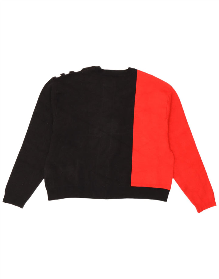 Guess Dame Oversized Crew Neck sweater UK 8 Small Black