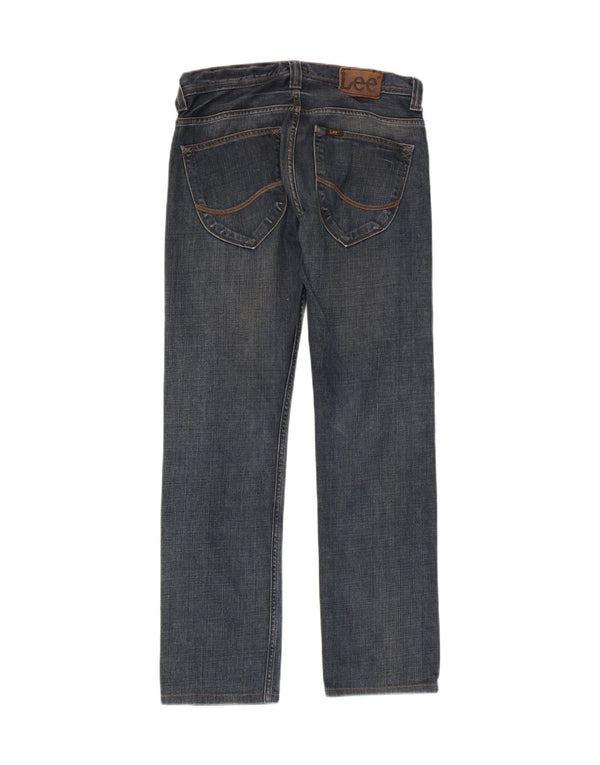 Lee Herre Zed Straight Jeans W31 L34 Blå Bomuld