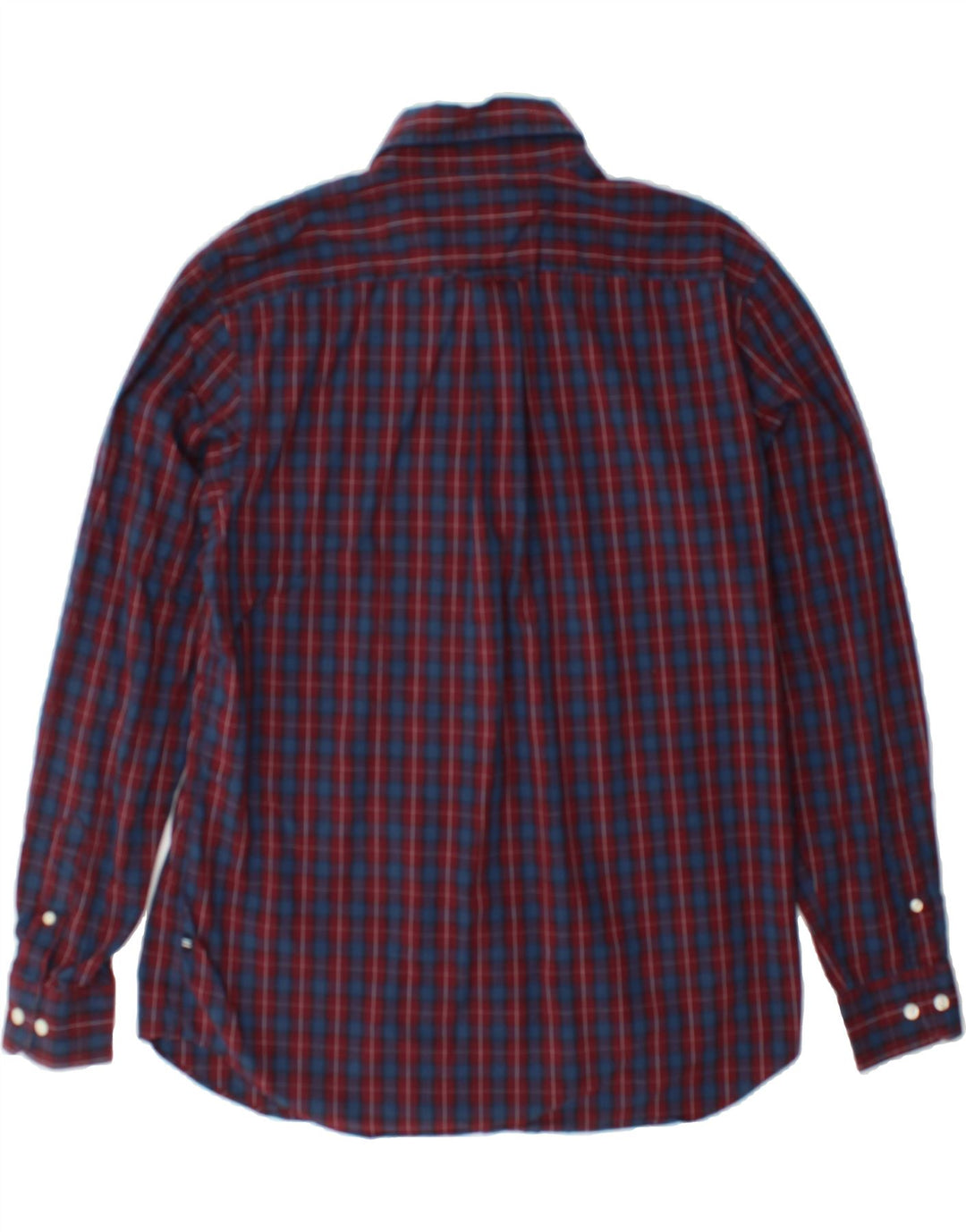NAUTICA Mens Shirt Large Red Check Cotton Vintage Nautica and Second-Hand Nautica from Messina Hembry 