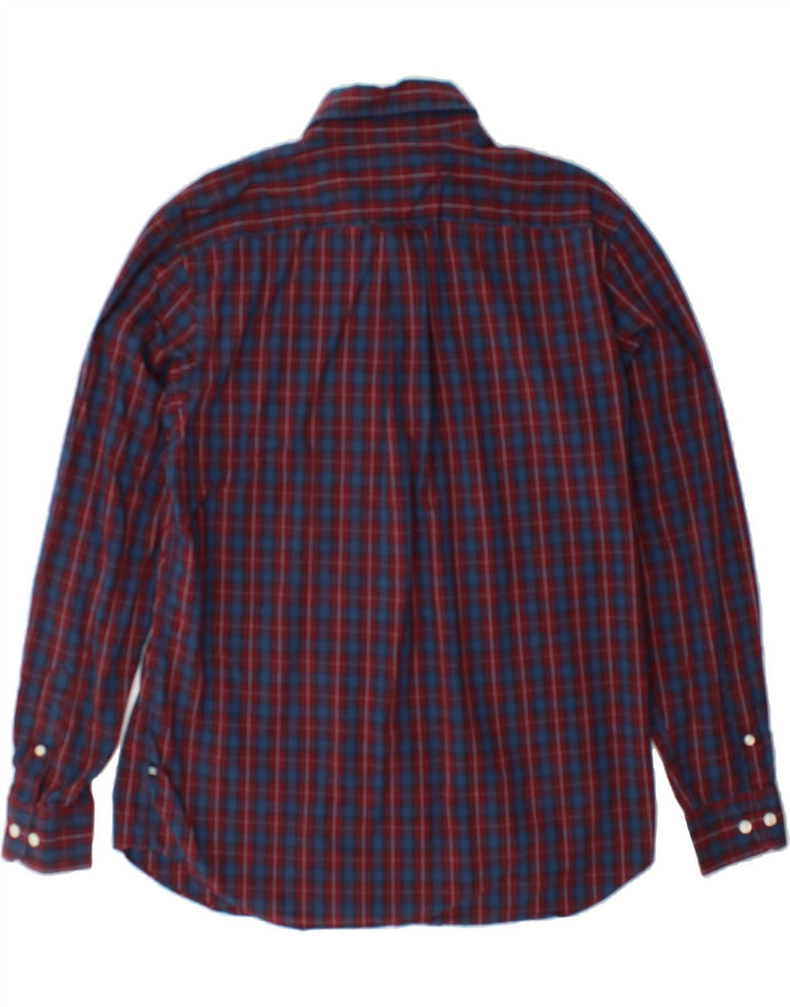 NAUTICA Mens Shirt Large Red Check Cotton Vintage Nautica and Second-Hand Nautica from Messina Hembry 