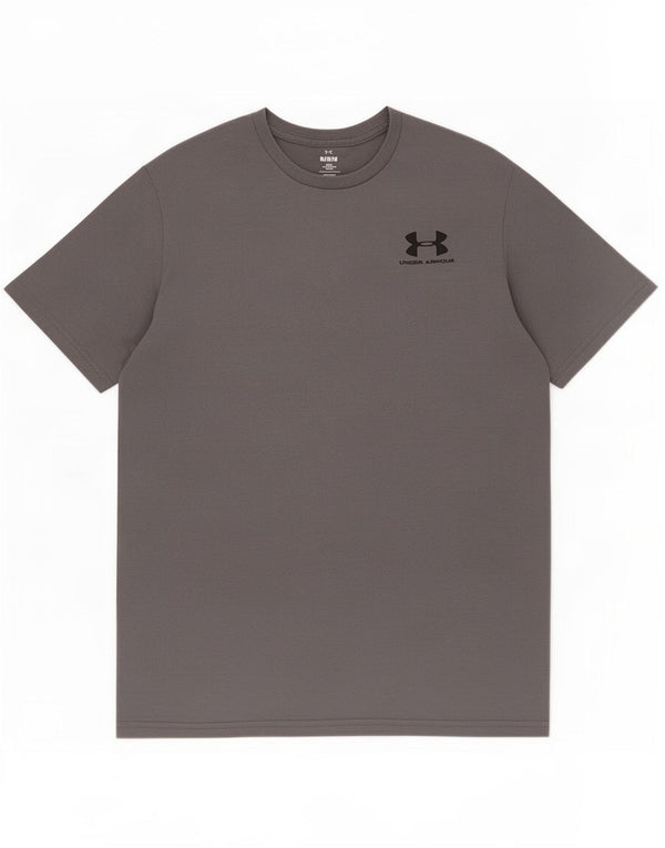 Under Armour Herre T-shirt Top Medium Grey Cotton