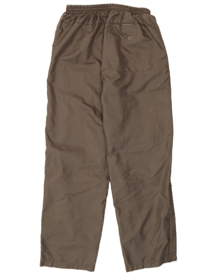 ADIDAS træningsdragt bukser til kvinder UK 14 Medium brun ternet polyester