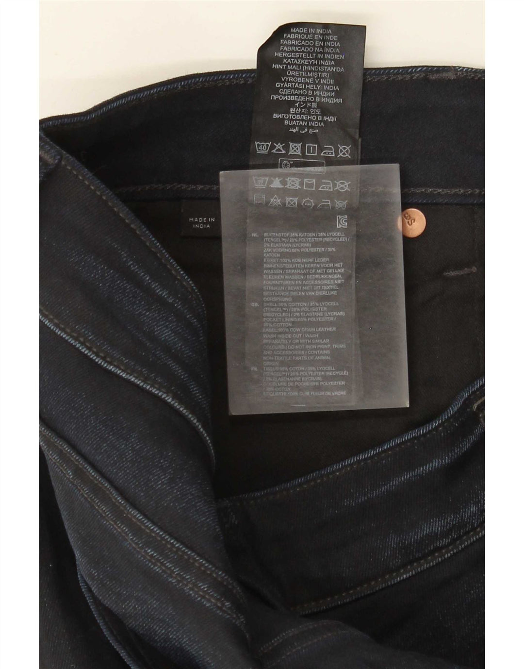 G-Star Herre 3301 Slim Jeans W36 L30 Marineblå Bomuld