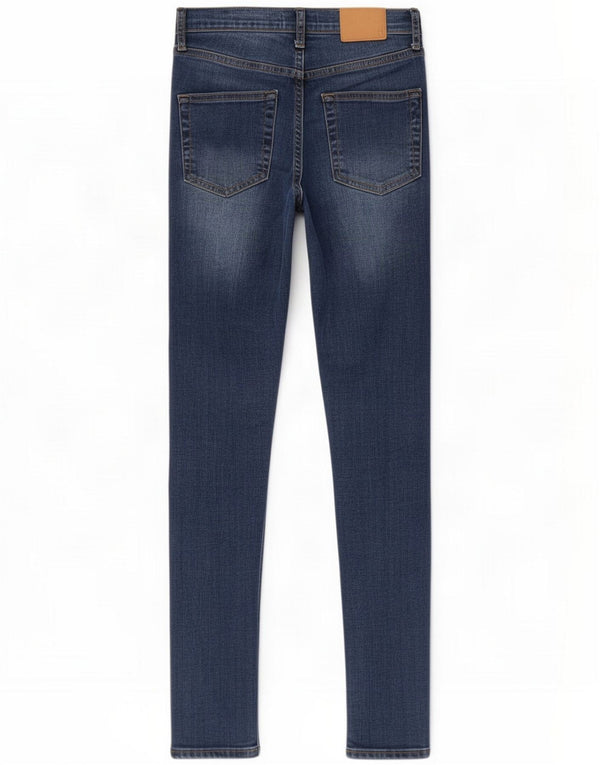 French Connection Dame Skinny Jeans UK 10 Small W30 L28 Blue Cotton