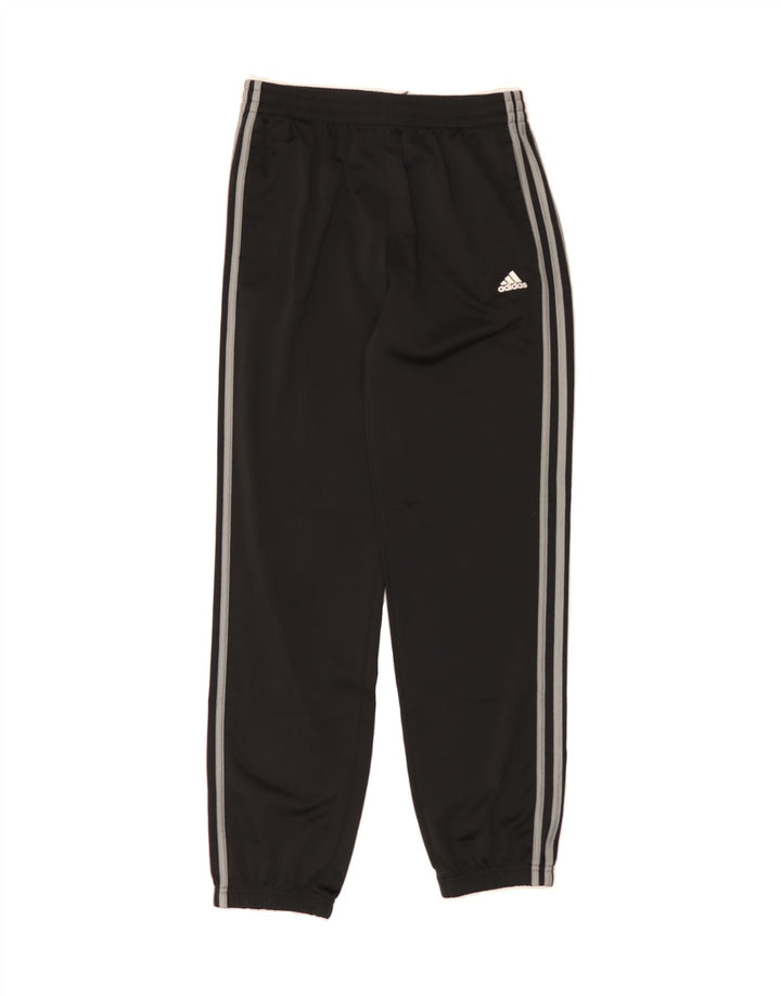 ADIDAS Boys Tracksuit Trousers Joggers 13-14 Years Black Polyester Vintage Adidas and Second-Hand Adidas from Messina Hembry 